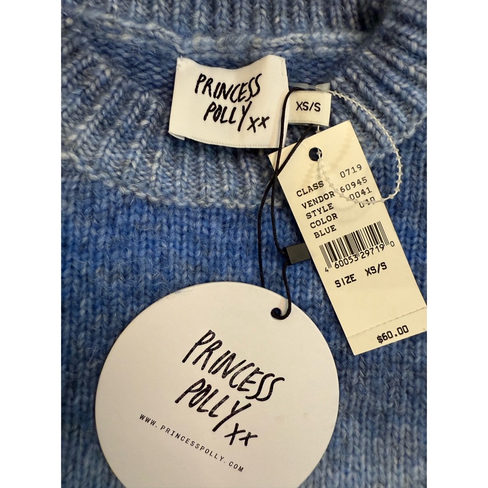 Princess Polly | Cropped Crew Neck Sweater | XXS/XS - Picture 3 of 3